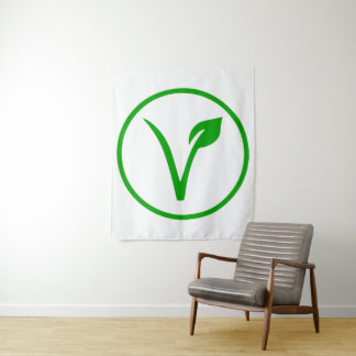 Tenture Symbole Végétalien Végétarisme Végétalisme Droits