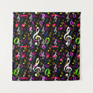 Tenture Symboles musicaux Design Motif