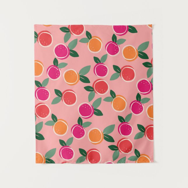 Tenture Symphonie Citrus coucher de soleil (Devant)