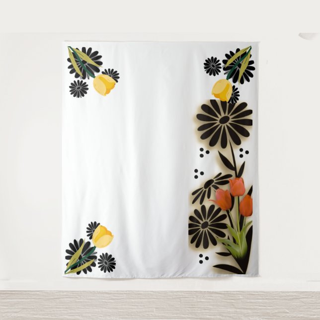 Tenture Symphonie florale (Devant)