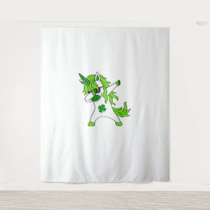 Tenture T-Shirt Leprechaun qui Dabbing pour la Saint-Patri