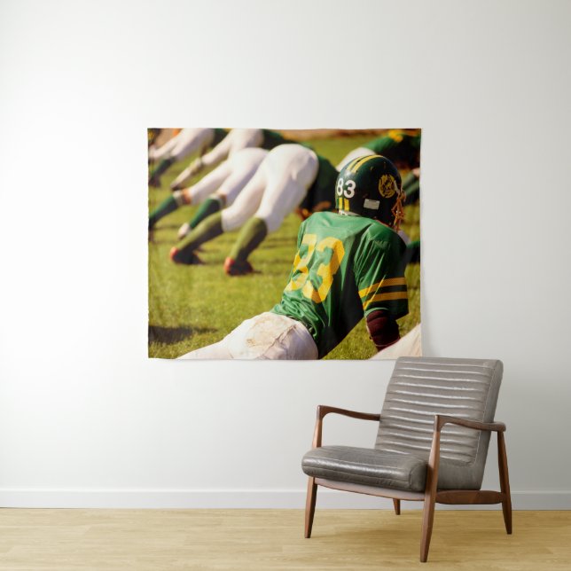 Tenture T-shirts de Football. (En situation (horizontale))