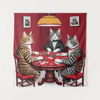 Tabby Cats Jouer Au Poker