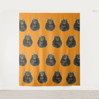 Tenture Tabby Tiger Chats Animal de compagnie Orange Maure