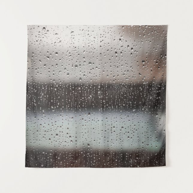 Tenture Tableau abstrait noir et blanc (Devant)