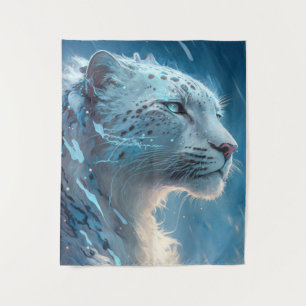 Tenture Tableau animal léopard de neige Peinture d'art de