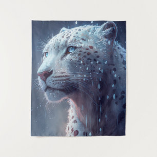 Tenture Tableau animal léopard de neige Peinture d'art de