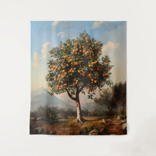 Tenture Tableau Paysage vintage Orange Tree