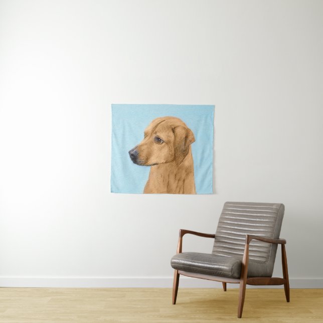 Tenture Tableau Rhodesian Ridgeback - Art Chien original (En situation (horizontale))