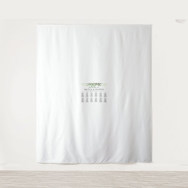 Tenture Tableaux de placement de mariage – Réceptions pers (Devant)
