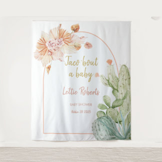 Tenture Taco 'Bout a Baby, Fiesta Baby shower fond