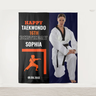 Tenture Taekwondo Anniversaire, Joueuse Joueuse