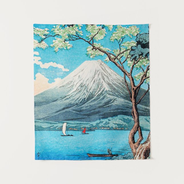Tenture Takahashi - Mont Fuji du lac Yamanaka (Devant)