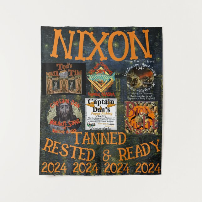Tenture Tan ned Reposé & Prêt NIXON 2024 Président (Devant)