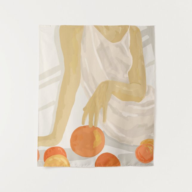Tenture Tangerine Grace (Devant)
