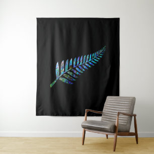 TENTURE TAPESTRE KIWI NEW ZEALAND FERN PAUA