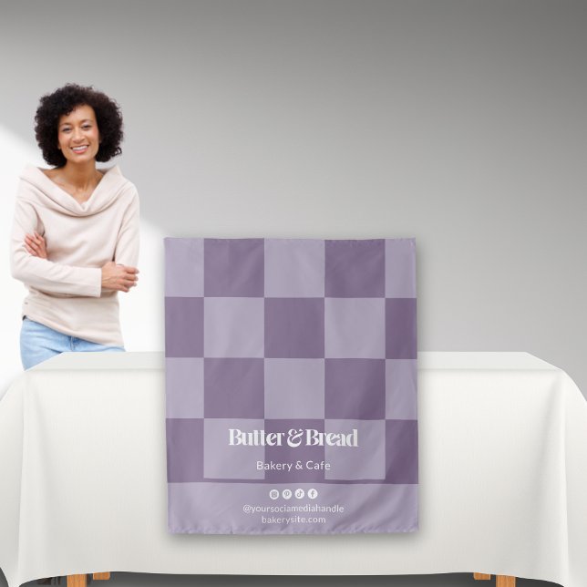Tenture Tapis de table pour événement avec logo de boulang (Créateur téléchargé)
