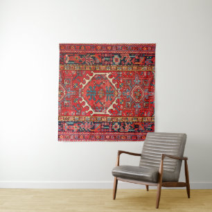Tenture Tapis persan turc oriental antique
