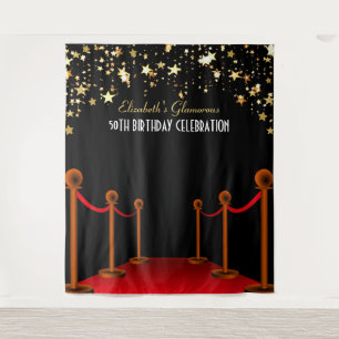 Tenture Tapis Rouge Décor Anniversaire Hollywood 