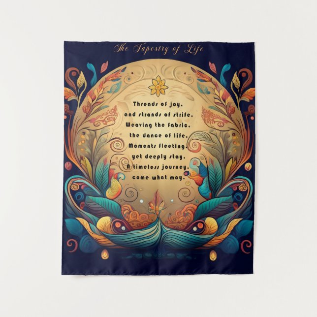 Tenture "Tapisserie de la vie" (Devant)