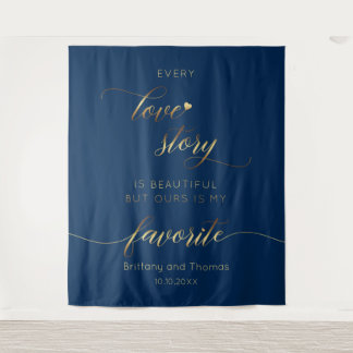 Tenture Tapiz Every Love Story Wedding Backdrop