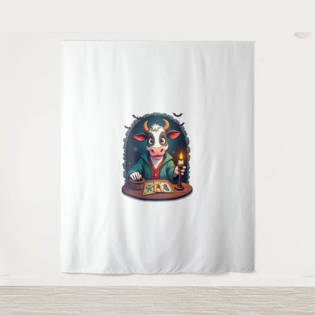 Tenture Tarot de vache de la terreur (Devant)