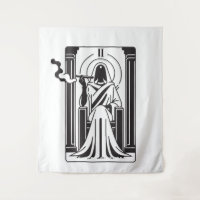 Tarot Grande Prêtresse Fumée de Weed Occulte