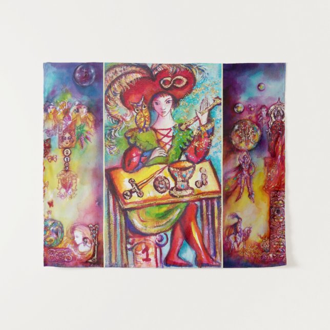 TENTURE TAROTS DES OMBRES PERDUES / LE MAGICIEN (Devant (Horizontal))