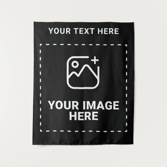 Tenture Téléchargez votre image et votre texte (Devant)