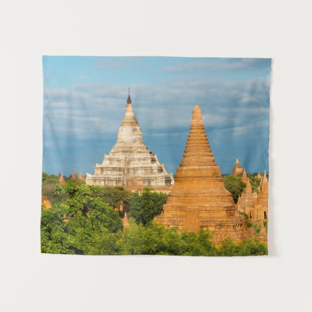 Tenture Temples et pagodes antiques | Bagan (Devant (Horizontal))
