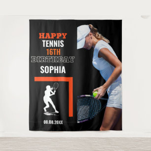 Tenture Tennis Anniversaire, Joueuse De Tennis