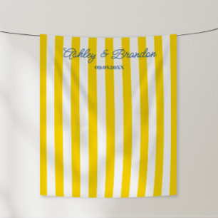 Tenture Tente Cabana Jaune Clair Personnalisée pour Mariag
