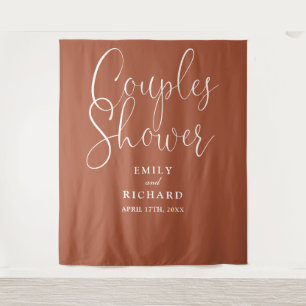 Tenture Terracotta Couples Wedding shower Fond photo