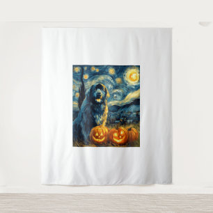 Tenture Terre-Neuve Newfie Chien Mignon Halloween Jack O L