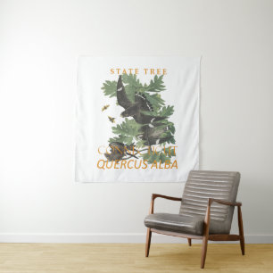 Tenture Territoire du Connecticut Arbre Le Chêne de la Cha