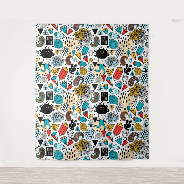 Tenture Tête folle (Devant)