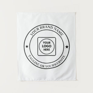 Tenture Texte de logo d'entreprise personnalisé Design pro