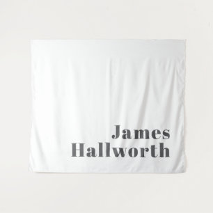 Tenture Texte moderne élégant et rétro   Gris