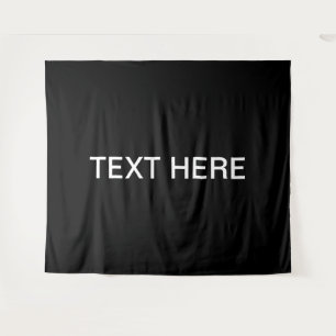 Tenture Texte moderne en noir et blanc gras