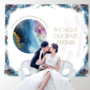 Tenture Texte personnalisé, arrière-plan photo horizontale