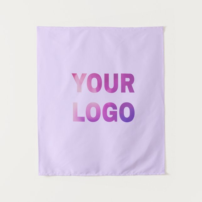 Tenture texte simple minimal ajoutez votre logo/design ici (Devant)