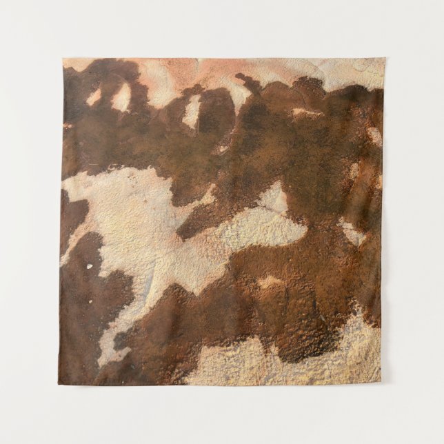 Tenture textile floral Brown et blanc (Devant)