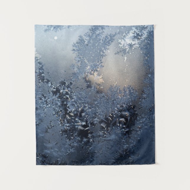 Tenture textile floral noir et blanc (Devant)