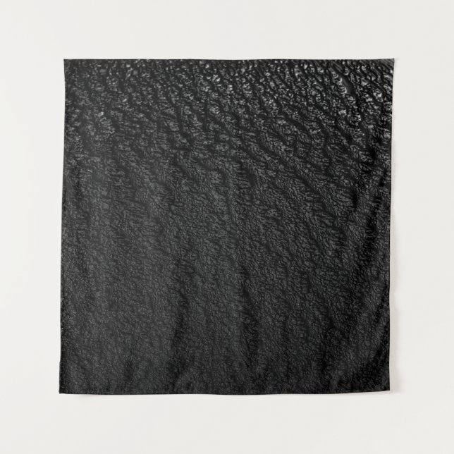 Tenture textile floral noir et gris (Devant)