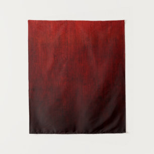 Tenture textile floral rouge et noir
