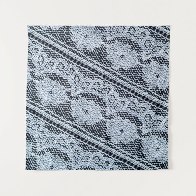 Tenture Texture, arrière-plan, motif. tissu de dentelle bl (Devant)
