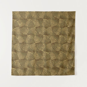 Tenture Texture Cercle d'or : Abstrait sans joint.