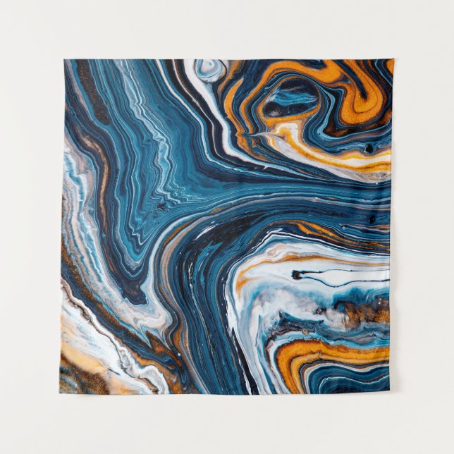 Tenture Texture d'art fluide. Arrière - plan avec mélange  (Devant)