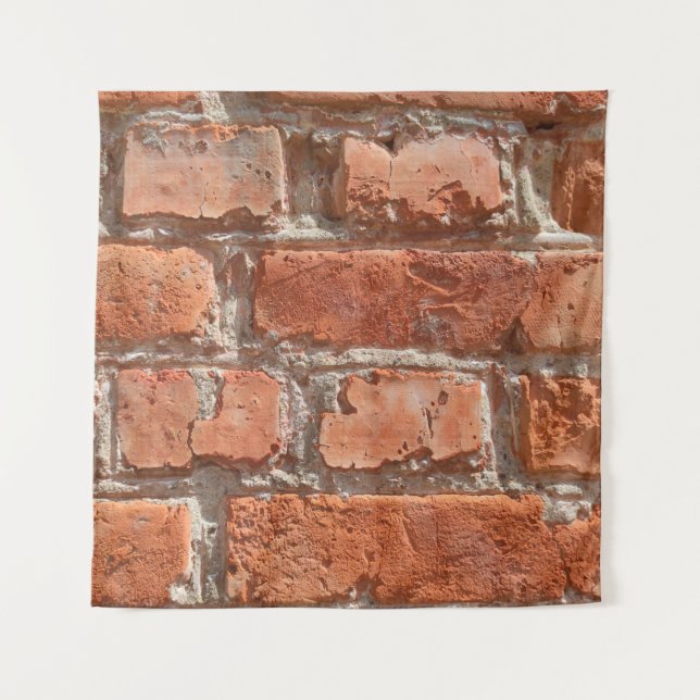 Tenture Texture de brique patinée ancienne. Arrière - plan (Devant)