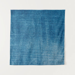 Tenture Texture de jeans en denim bleu de près. Jean en de